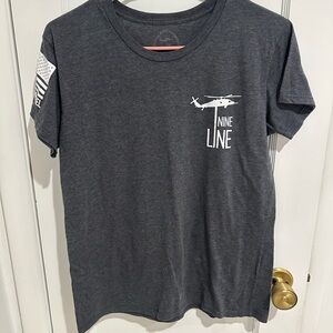 Nine Line Women's Gray Short Sleeve Tee